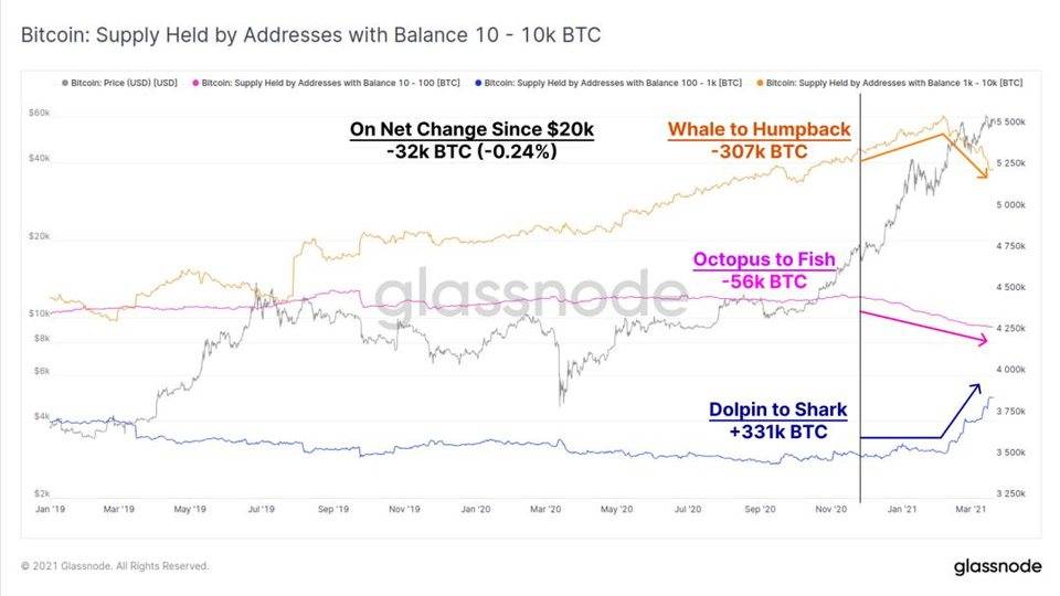 Glassnode 数据洞察丨 比特币或处于上升周期后半阶段