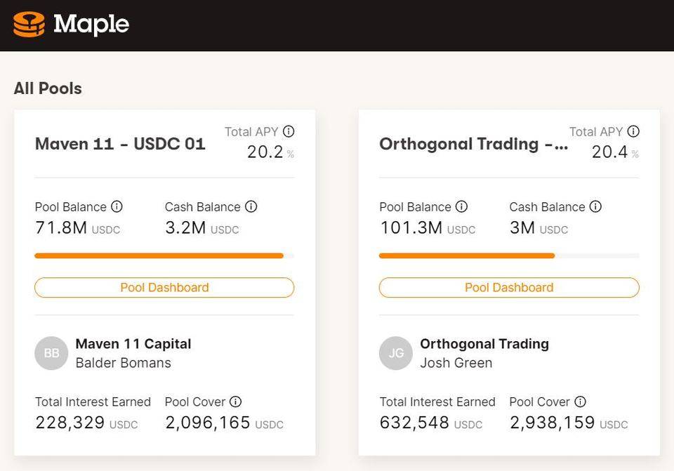 DeFi 之道丨 DeFi 借贷的下一个蓝海市场？了解一下信贷项目 Maple Finance