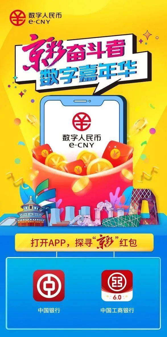 4000 万！北京第二轮数字人民币活动，可通过中行、工行 App 预约