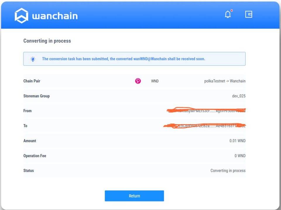 Wanchain 测试网跨链集成 Polkadot 并开放公测