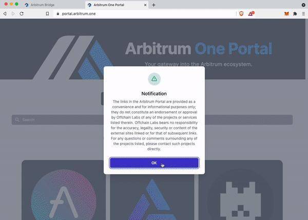 ARBITRUM Token 桥使用教程