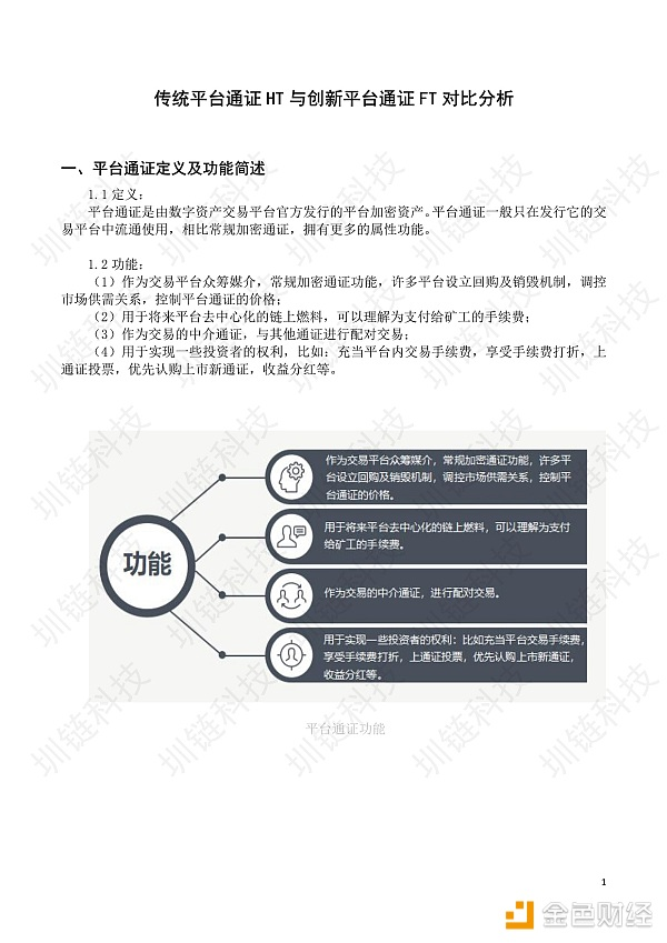 传统平台通证HT与创新平台通证FT对比分析