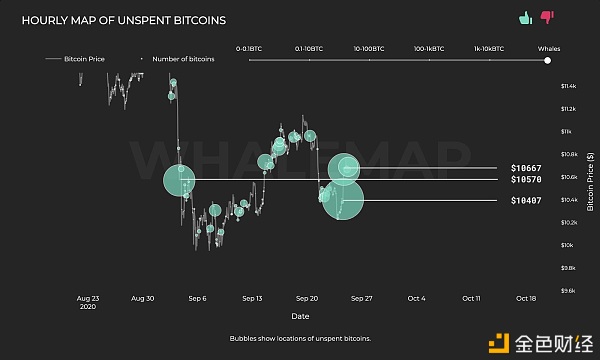 The hourly map of Bitcoin whale clusters