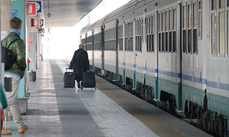 Train Commuter Railway Business People Departure