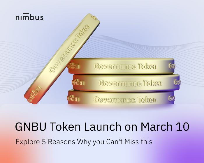 Nimbus 10种理财方式收入可兑换成一种代币：GNBU !