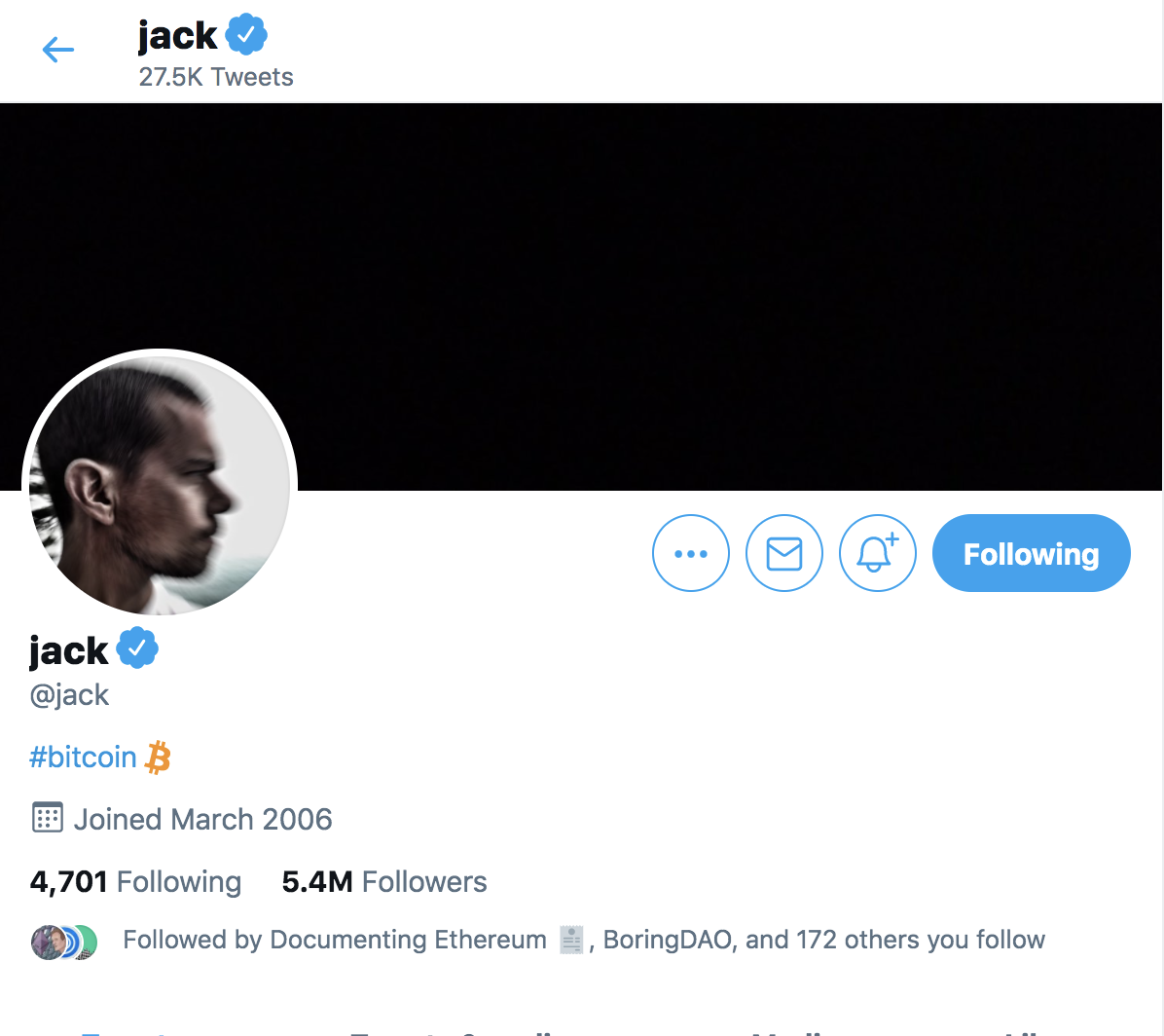 Jack Dorsey：如果我不在 Square 或 Twitter，会为比特币工作