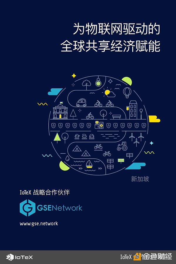 物联网颠覆者IoTeX联手GSENetwork：为物联网驱动的全球共享经济赋能