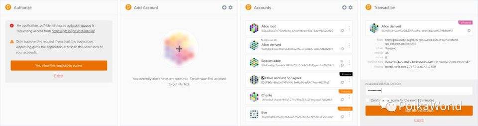 使用 Polkadot.js 插件创建和管理多个波卡生态链账户 | 波卡入门教程系列