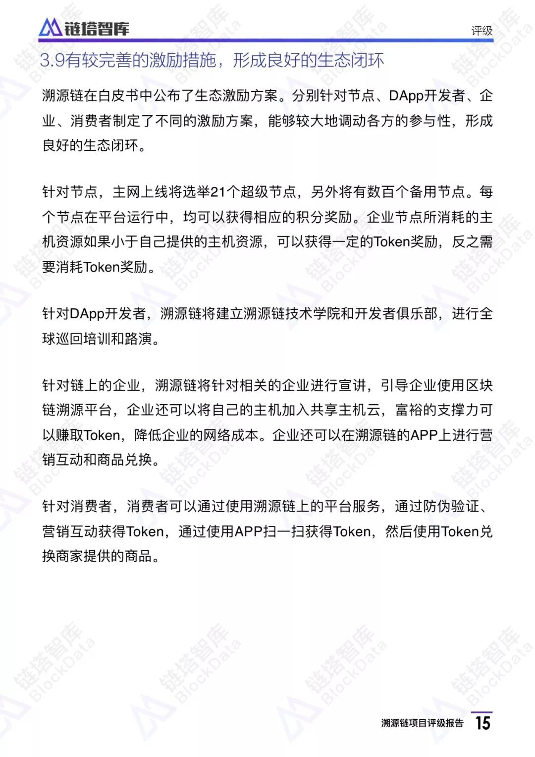 溯源链项目评级报告：BB级， 应用场景恰当 团队技术实力存疑