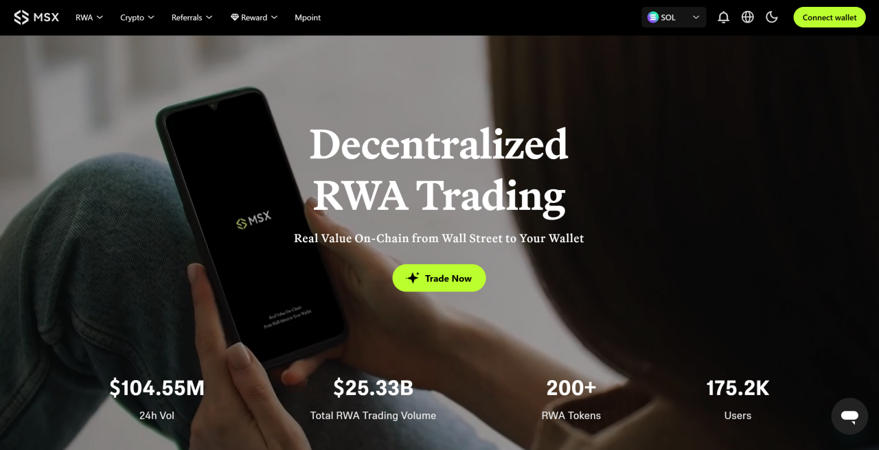 麦通（MSX）官网msx.com全新升级上线，以设计重构 RWA 交易品牌殿堂