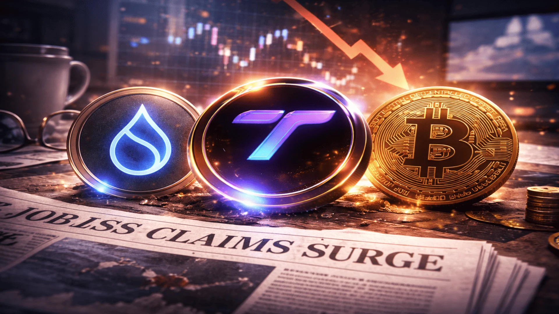 Best Crypto to Buy Now: Bitcoin Slips After Jobless Claims Surprise as Tapzi and SUI Draw Investor Attention