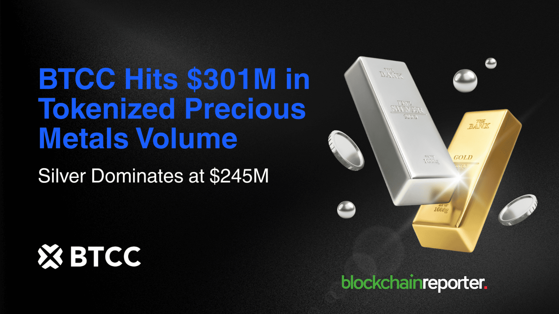 BTCC Sees Record $301M in Tokenized Precious Metals Trading as Silver Demand Spikes