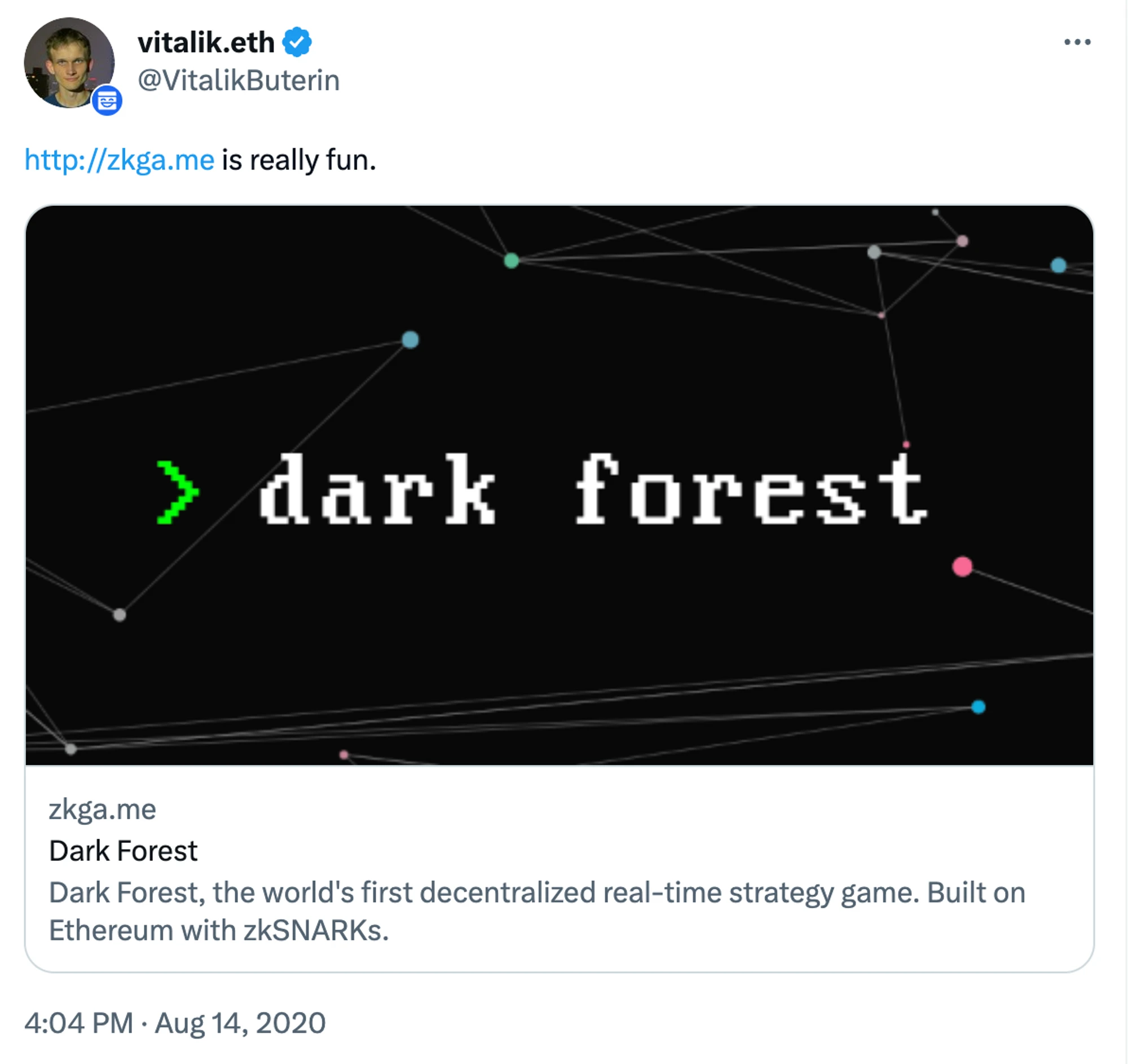 从Dark Forest与Loot一窥链游形态的顶点：全链上游戏