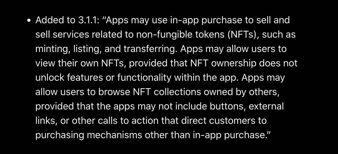 解读最新App Store审核指南：首次针对NFT制定相关规则