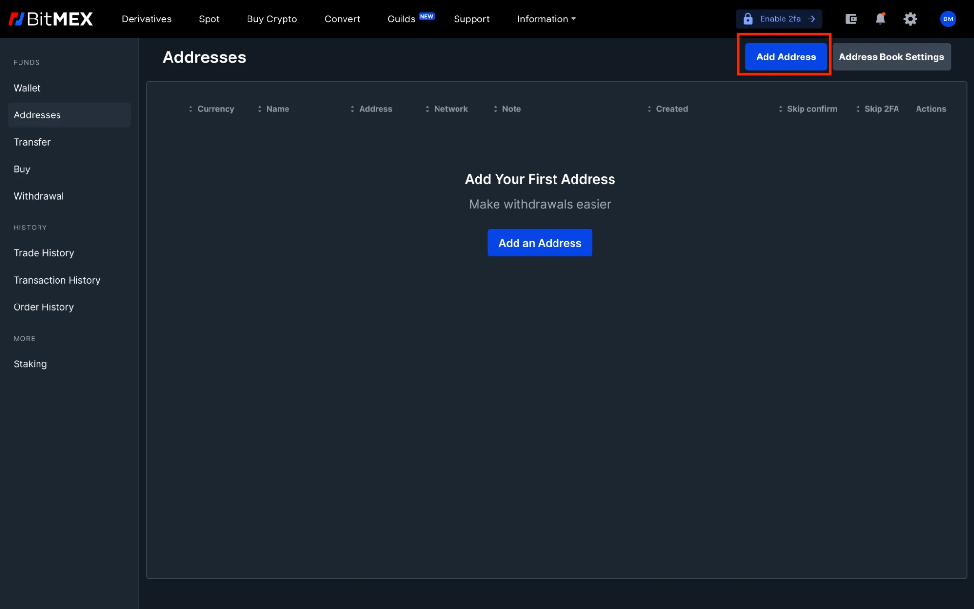 BitMEX推出全新地址簿白名单功能，提升资产提现的安全性与便利性