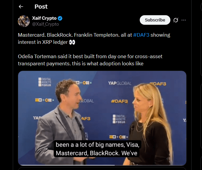 BlackRock And Mastercard Turn To XRP Ledger In DeFi Power Play