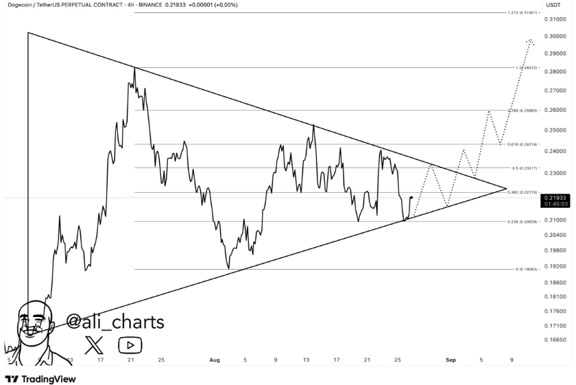 Dogecoin price chart