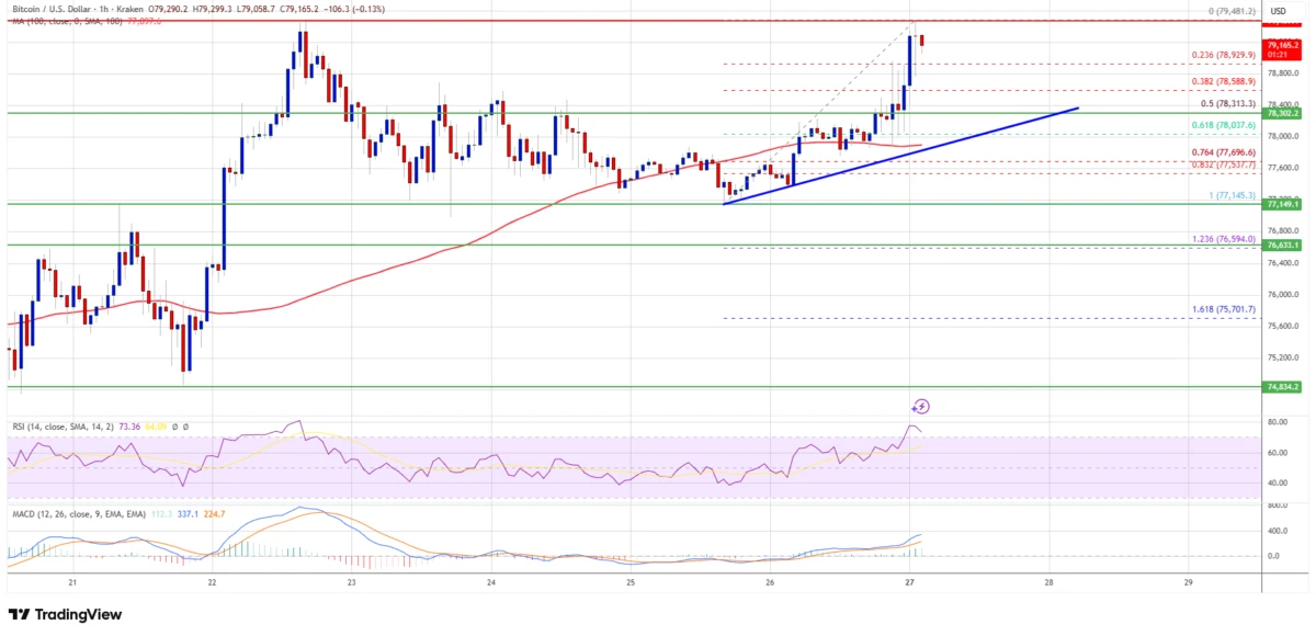 Bitcoin Consolidates, Aims for $80K Amid Conference Hype