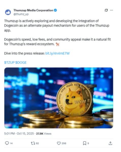 Thumzup Adopts $DOGE Payments and Smart Money’s Rotating to Maxi Doge’s Potential 1000x Presale