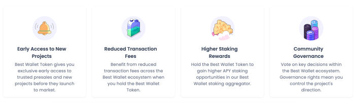 best wallet token benefits.
