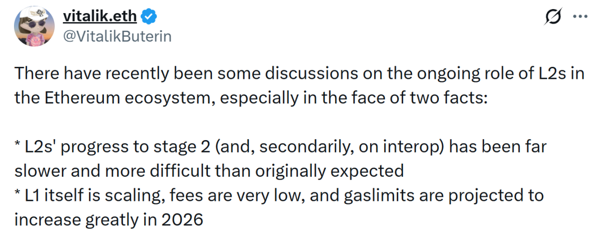 读懂 Vitalik 的 L2 反思：告别碎片化，新阶段下面向 Native Rollup 的拨乱反正