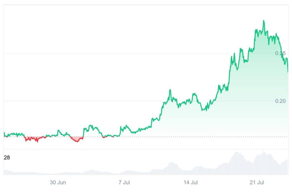 DOGE USD chart