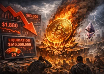 比特幣回檔6.3萬、以太坊跌破1880！全網爆倉6.1億鎂，恐慌指數續走低