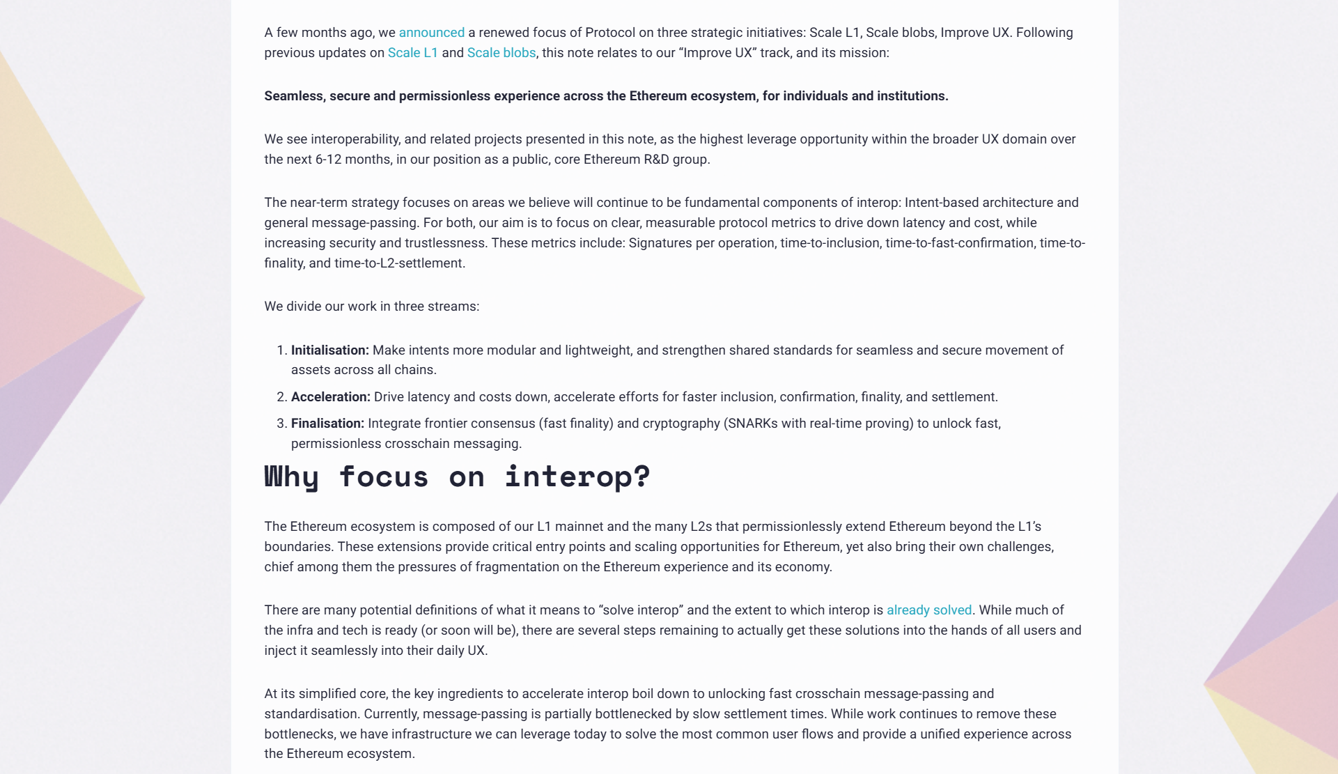 以太坊Interop路线图:如何解锁大规模采用的「最后一公里」