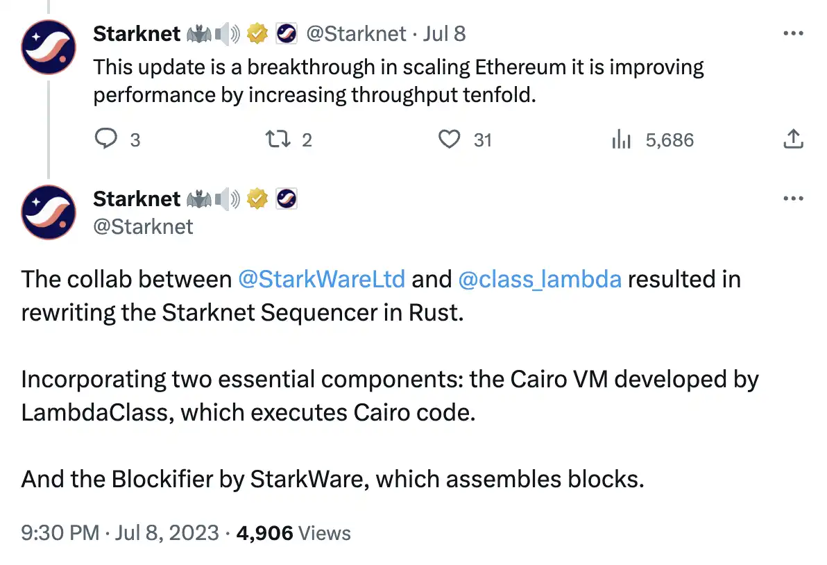 Starknet V12开发功臣，LambdaClass为何转投竞争对手zkSync的怀抱？