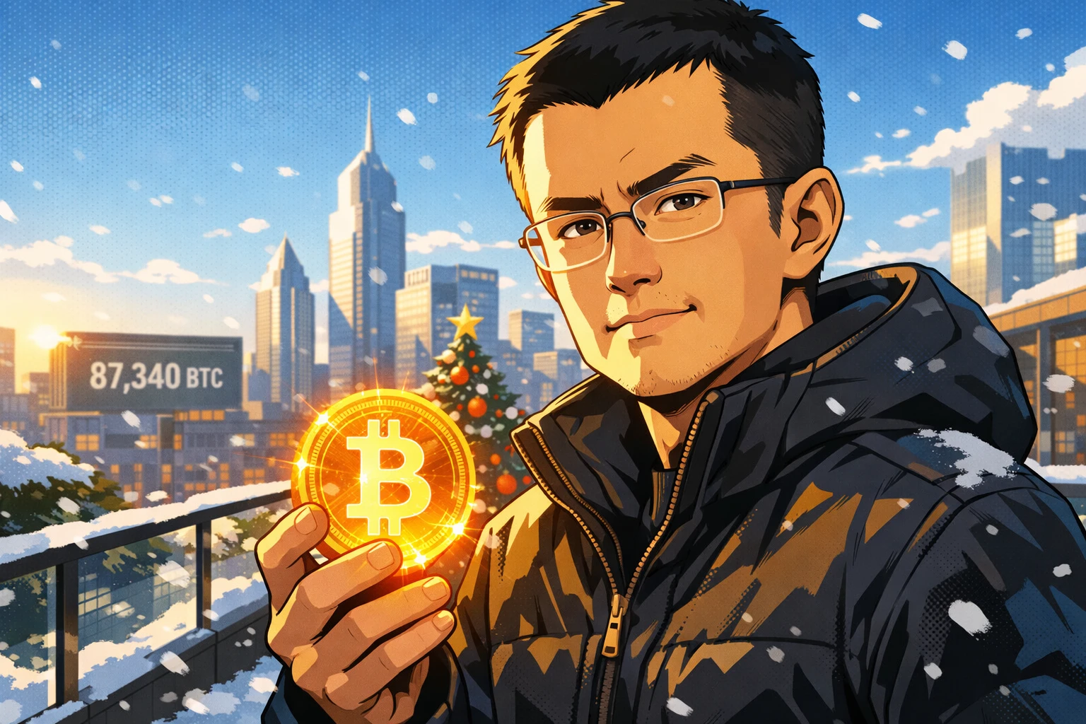 比特幣8.7萬的聖誕快樂！CZ：鼓勵早期投資「在恐懼中買入」的人