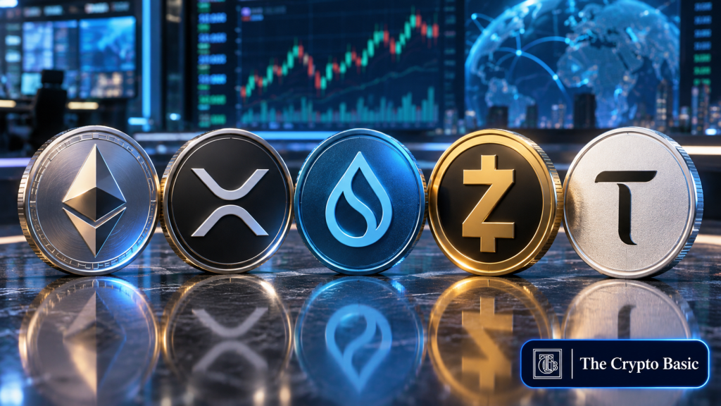 Crypto Price Analysis, ETH, XRP, SUI, ZEC and TAO, October 7: ETH and XRP Slide, Zcash Holds First Retracement as Sui MACD Turns Lower
