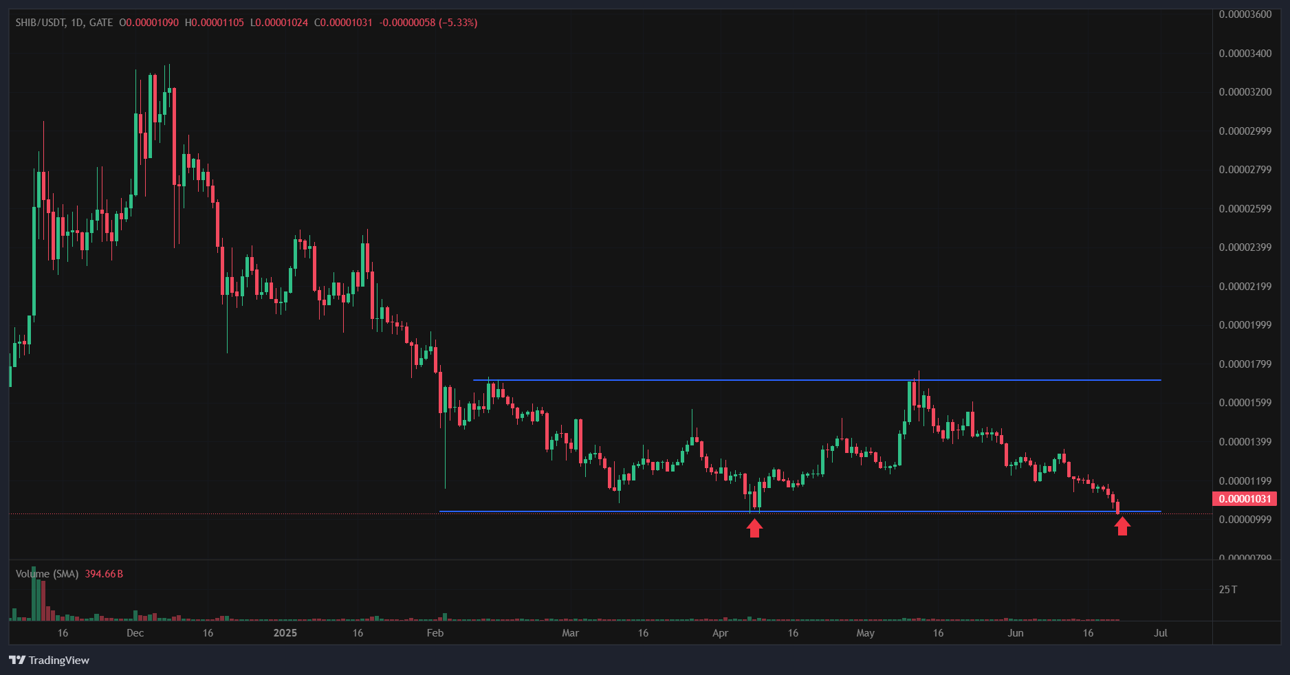 Shiba Inu to Rally 62% on Double Bottom Formation If This Support Holds