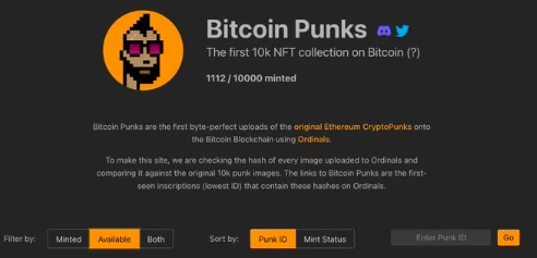 教程：如何铸造比特币网络上的OrdinalPunks NFT？