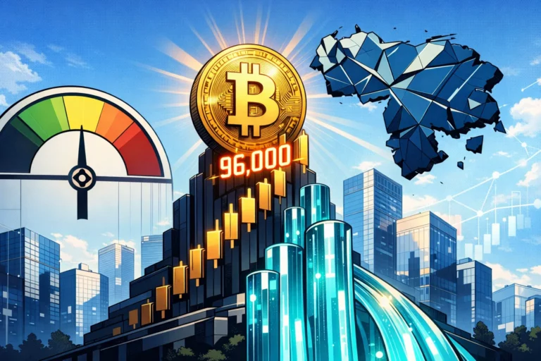 夯！比特幣突破9.6萬美元、以太坊站上$3300，全網爆倉7.5億美元「空頭遭清算6.6億鎂」