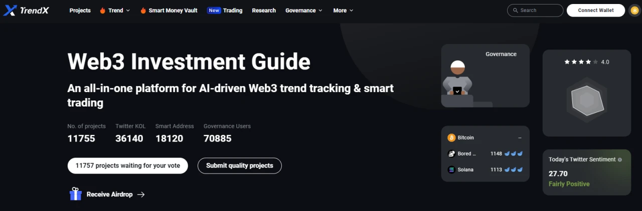 TrendX研究院：2024年必撸积分空投项目精选