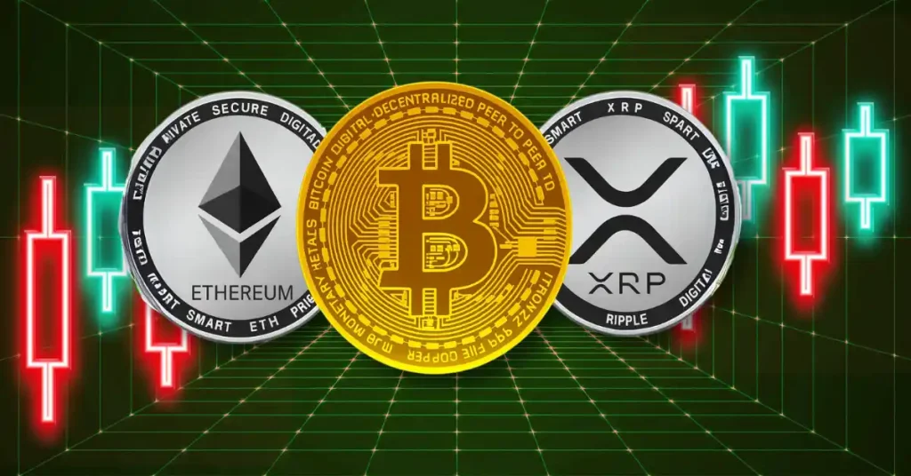 Bitcoin, Ethereum & XRP Price