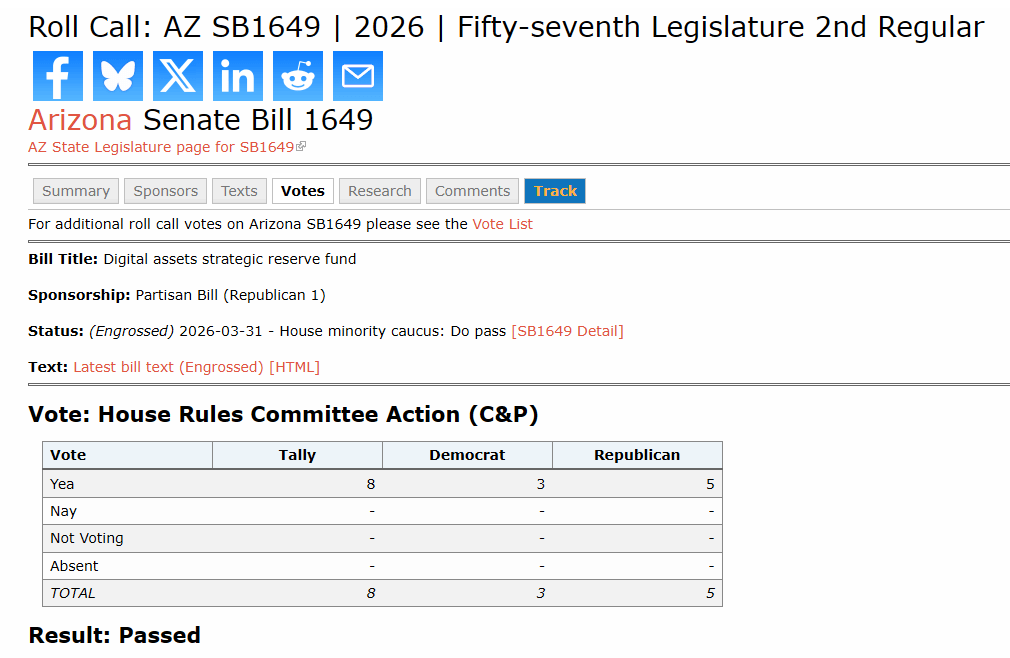 XRP Could Soon Enter Arizona’s Treasury — Here’s What’s Happening