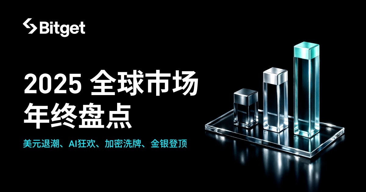 Bitget 2025全球市场年终盘点： 美元退潮、AI狂欢、加密洗牌、金银登顶