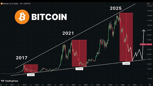 Bad News For Bitcoin: Historical Lows Show The Bottom Actually Lies Below $30,000