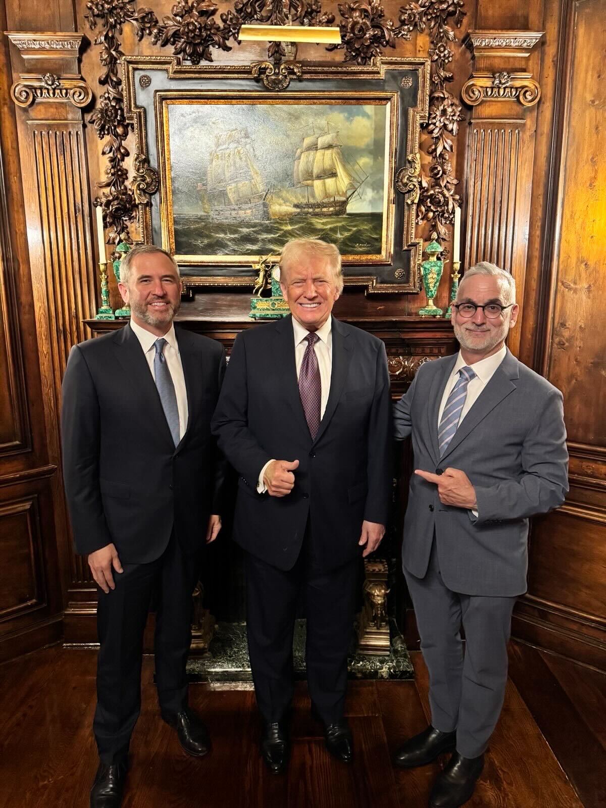 Ripple CEO Meets President Donald Trump