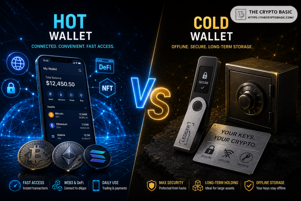 Hot Wallet vs Cold Wallet: Differences, Security & Which One Is Better