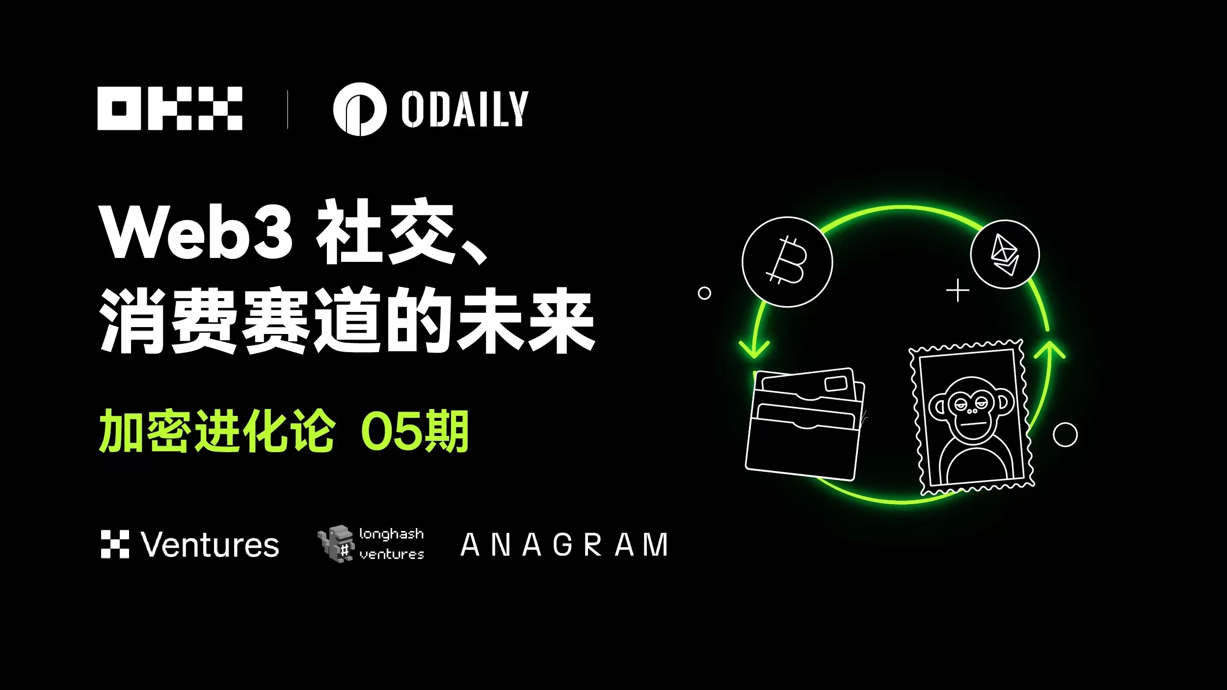 OKX Ventures & LongHash & ANAGRAM：Web3社交、消费赛道的未来｜加密进化论05期