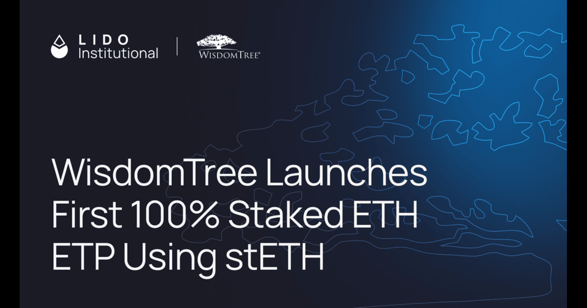 ウィズダムツリー、欧州初の完全ステーキング型イーサリアムETPを上場