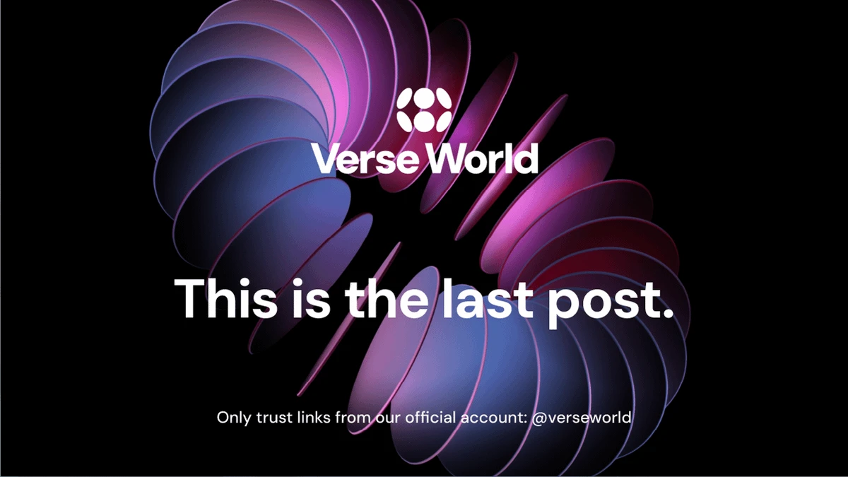 今晨1小时速通10亿，VR元宇宙概念项目Verse World是什么？