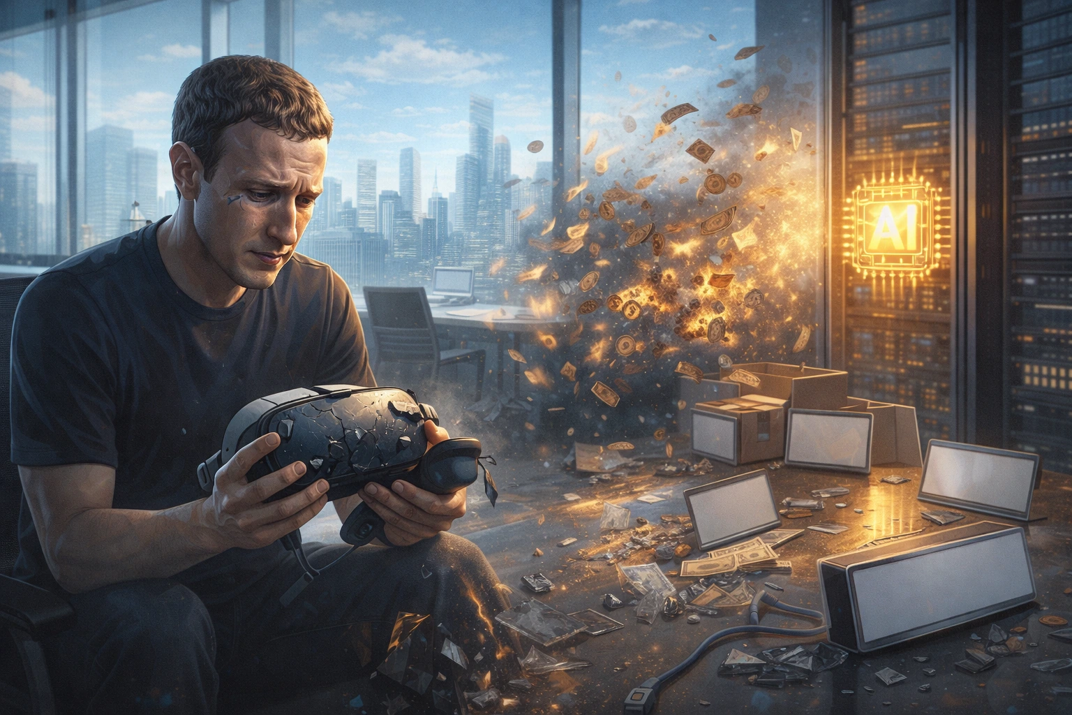 Meta 再裁撤元宇宙部門 10%！燒掉 700 億美元後，祖克柏認賠轉向 AI