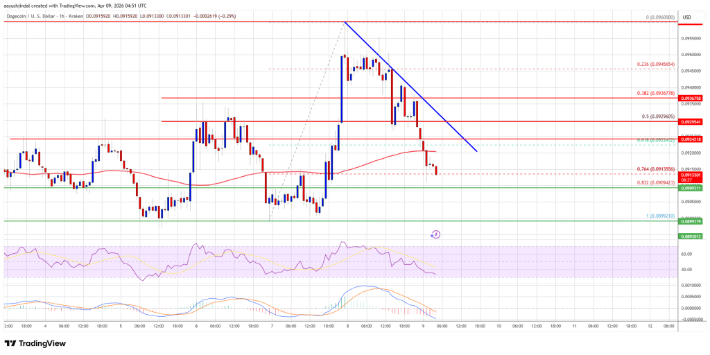 Dogecoin (DOGE) Turns Lower, Downside Risk Builds Rapidly