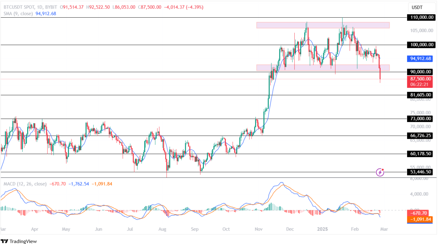 Bitcoin Price Prediction 25th February 2025