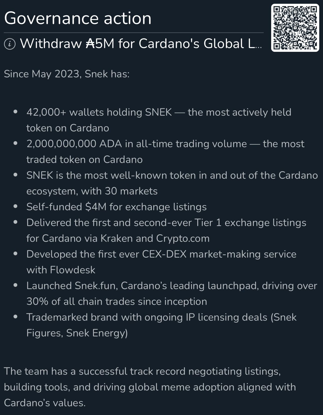 SNEK Core Contributor Claims SNEK Will Push Cardano Forward “Again and Again”