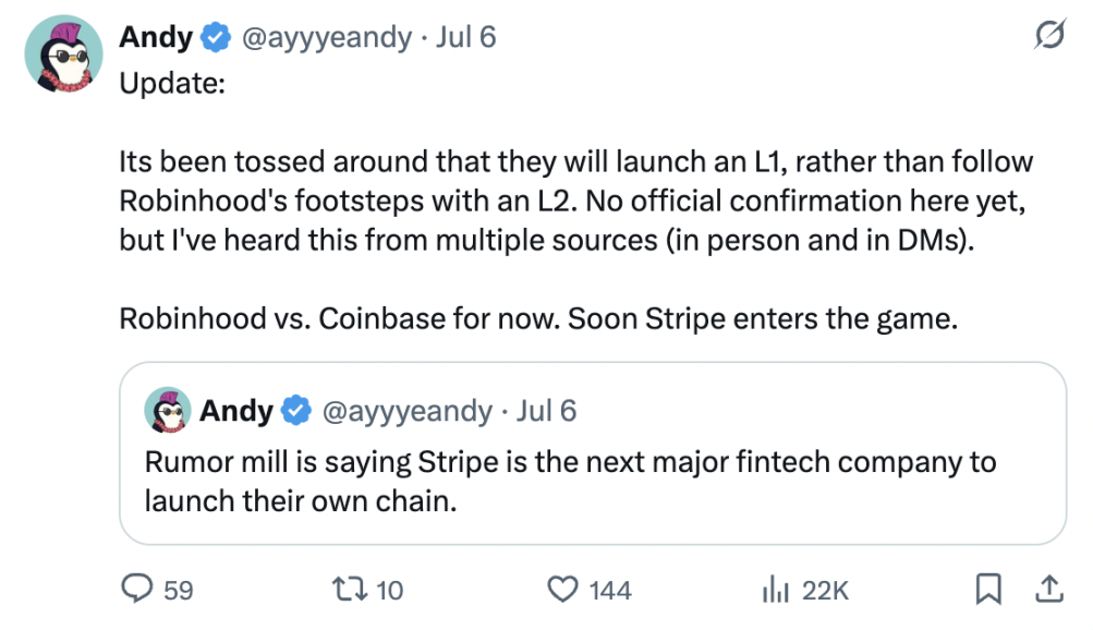 Stripe L1猜想：从支付巨头到区块链颠覆者，一场支付范式革命的预演？