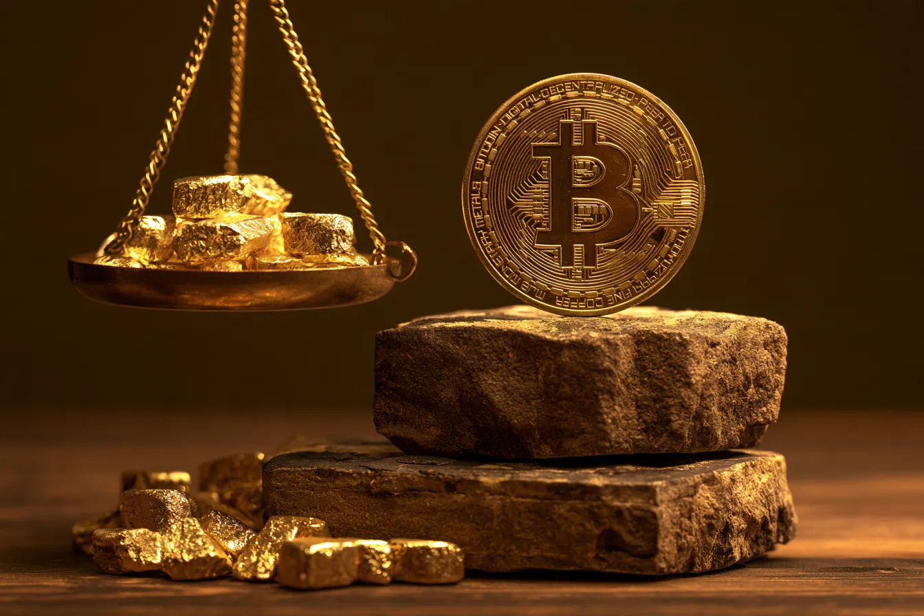 Bitcoin Nears 20 Ounces of Gold as Rate Hike Cycle Tests Both Assets